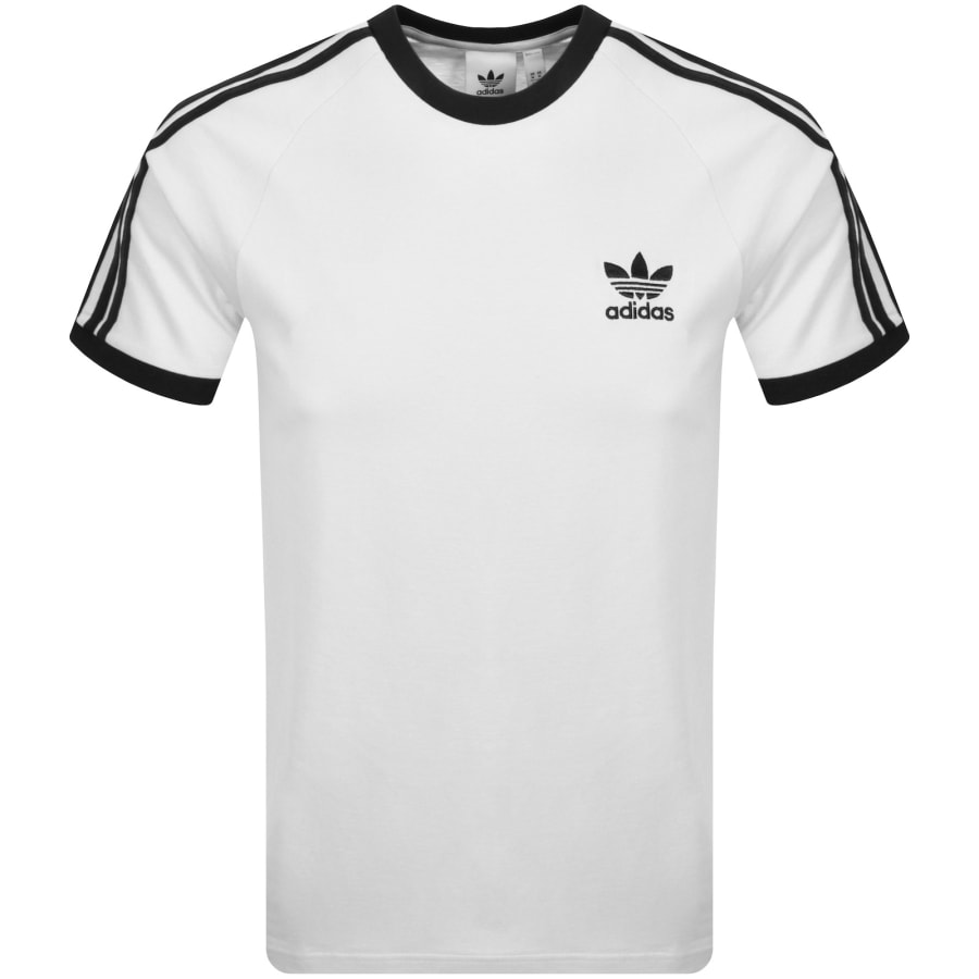 ●ADIDAS● 3 Stripe T-Shirt adidas Originals 3 Stripe T Shirt White | Mainline Menswear